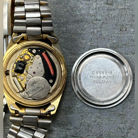 VTG Caravelle Bulova Quartz 48J2O Swiss 1 Jewel Gold Ladies Wrist Watch C 865018 - Picture 15 of 16